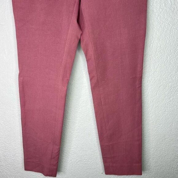 New! Banana Republic Sloah Two-Way Stretch Ankle Crop Mid-Rise Pink Pants Sz 0 - Picture 5 of 11